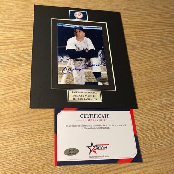 undefined Other - Mickey Mantle  signed photo